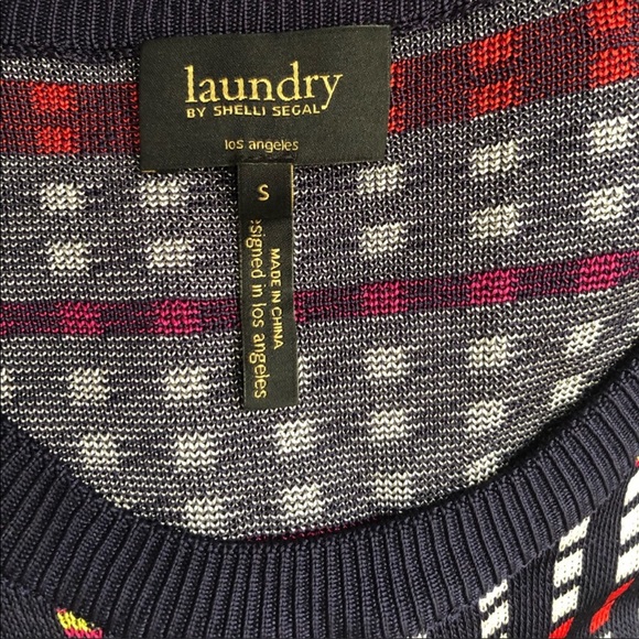 Laundry by Shelli Segal multi colored form fitting  knit dress in size Small - Picture 9 of 13